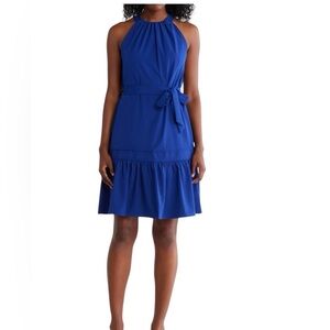 Calvin Klein Blue Halter Dress